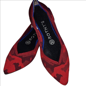 Rothy's Scarlet and Navy Women's Flats Size 7